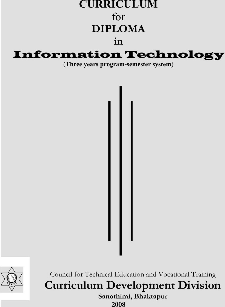Diploma in Information Technology, 2008